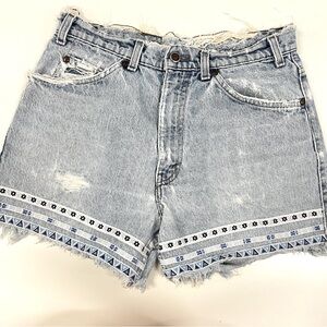 Vtg Levi's 550 Silvertab Jean Shorts Sz 12/13